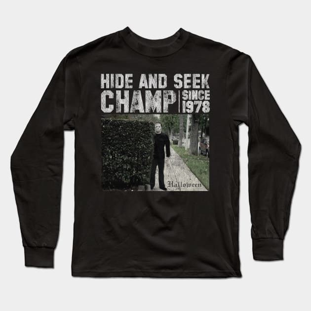 Hide And Seek Camp Vintage Long Sleeve T-Shirt by narcom